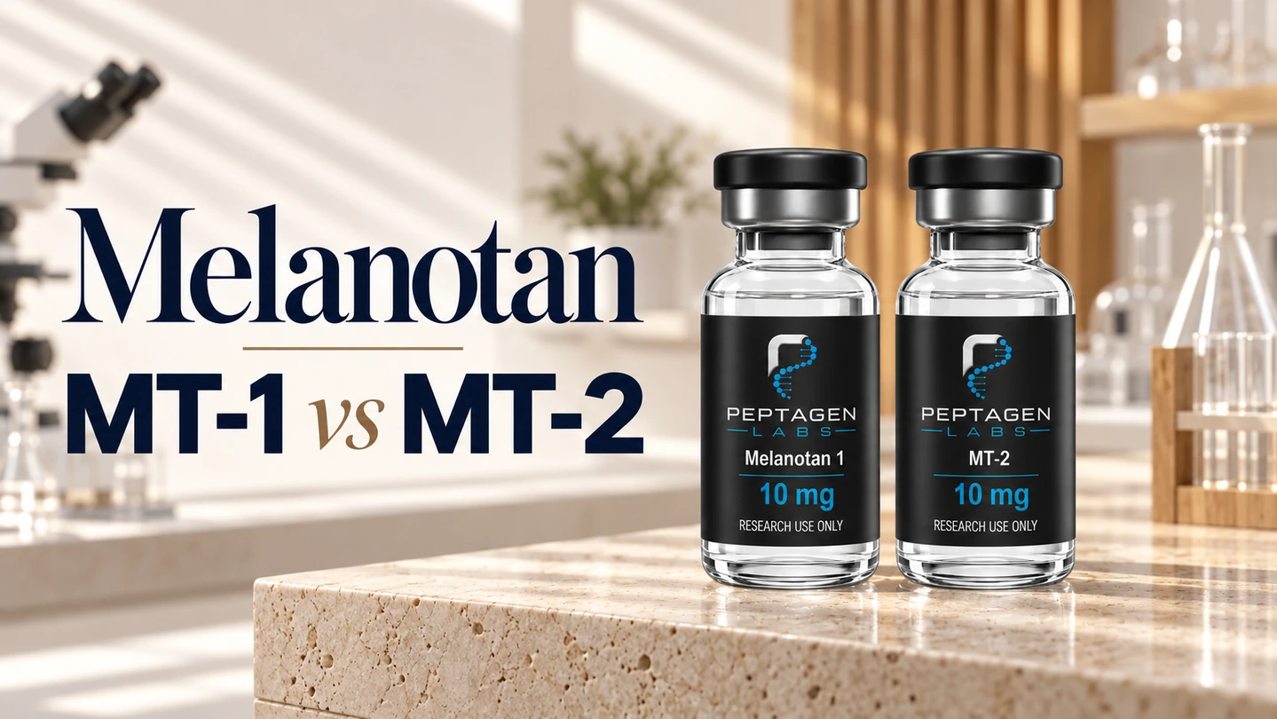 Melanotan MT-1 vs. MT-2: estrutura, evidência e estatuto regulamentar
